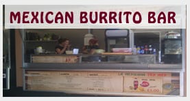 Our Mexican Street Food unit is a great altenrative to offer your guests Burrito's, Nachos and Quesadilla's