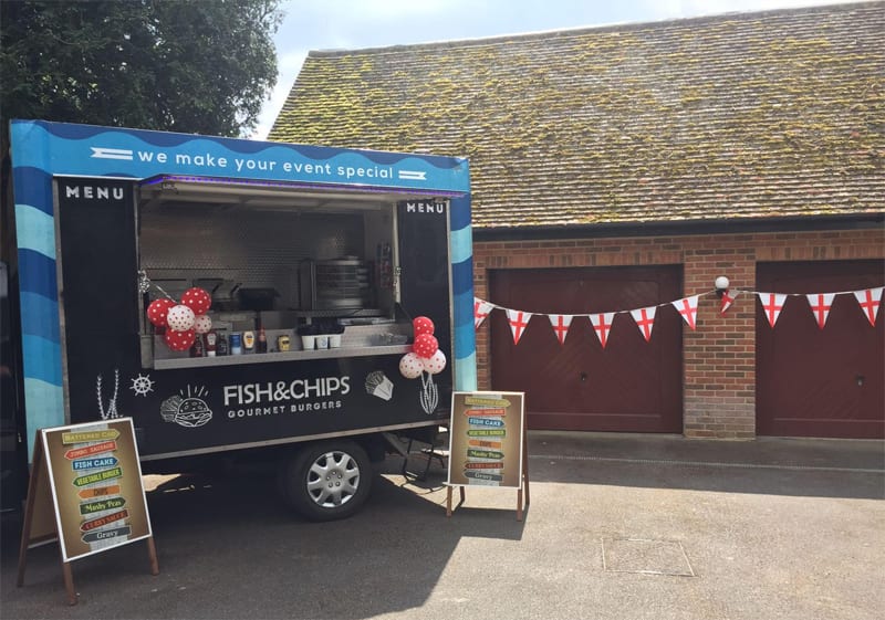 how long you need the van to be parked at your event will change the how much a fish and chip van costs