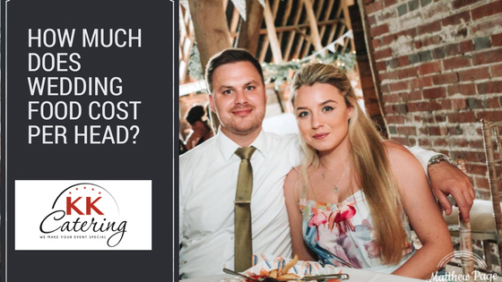 how much does wedding food cost per head