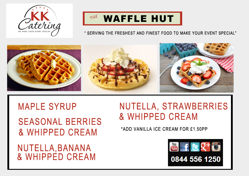 belgium waffles for your wedding, event or party
