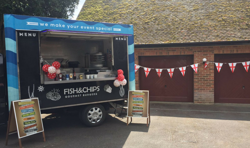 fish and chip van hire for a wedding