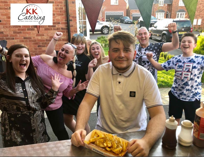 fish and chip vat at a birthday party