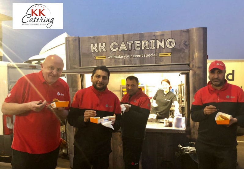 fish and chip van corporate event DPD