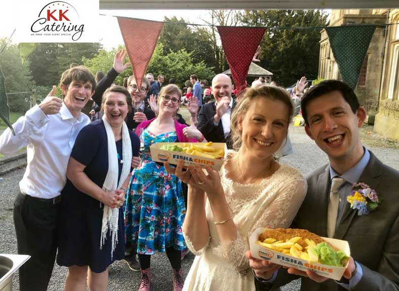 fish and chip van wedding food