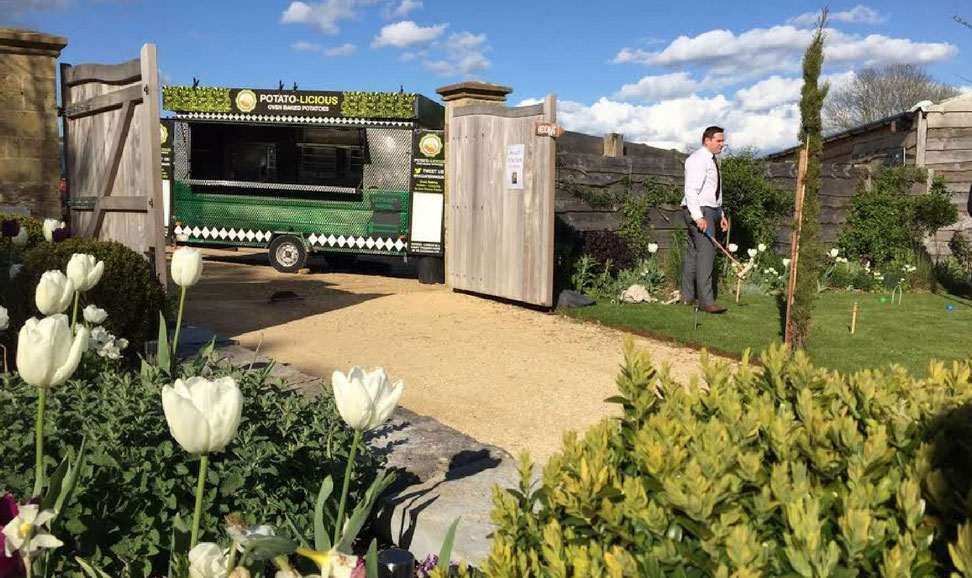 A baked potato van from kkcatering