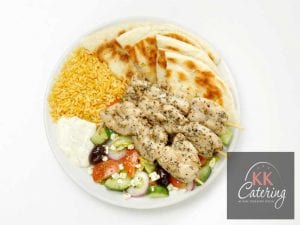 Chicken Kebab Plated Meal