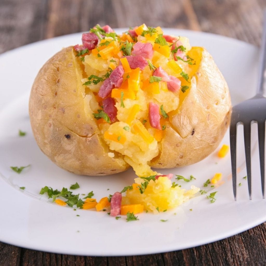 baked potato cheese and bacon