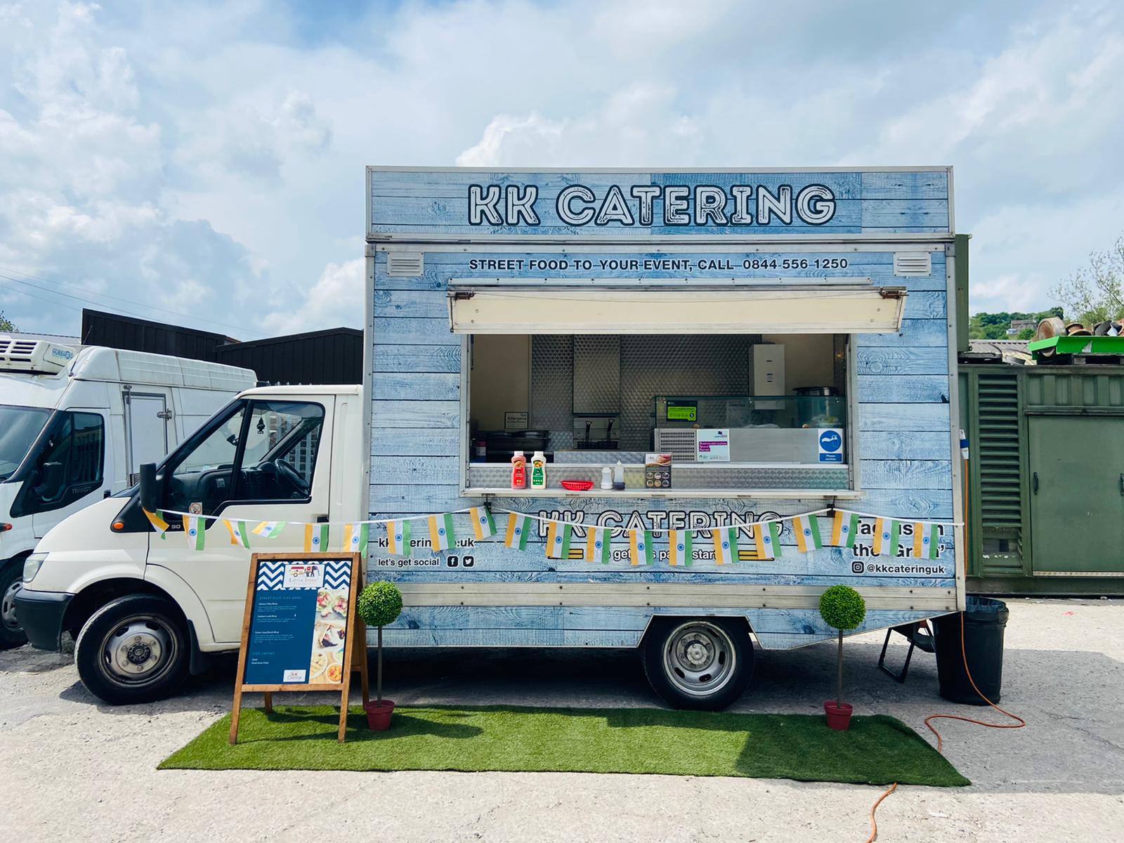 Indian Street food catering vanfrom kk catering