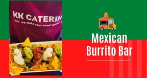 mexican burrito bar from kk catering