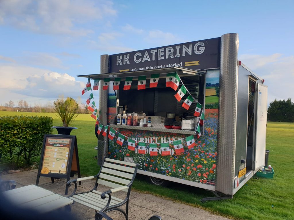 kk catering mexican catering van