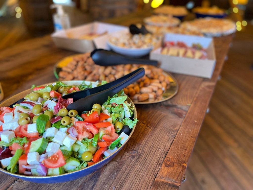 salad bar for bbq event catering