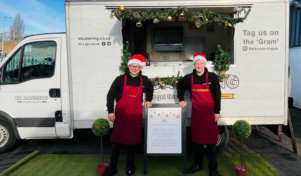 christmas catering van from KK Catering