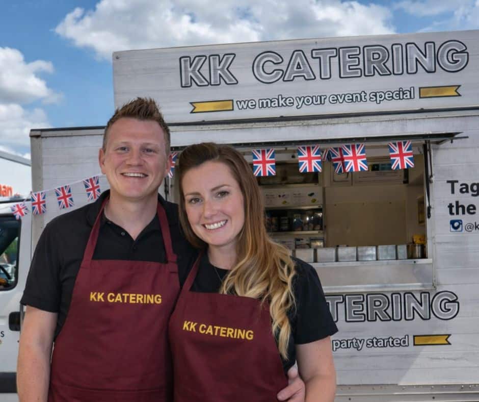 Kevin and Kimberley — founders of KK Catering